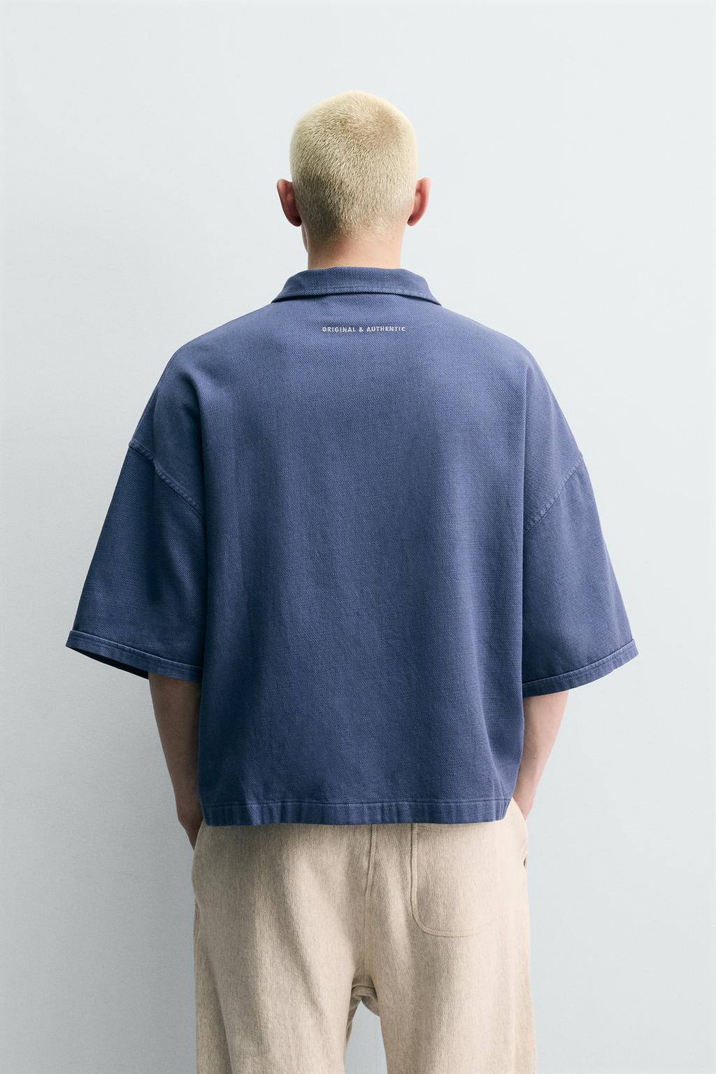 ПОЛО СВОБОДНОГО КРОЯ С ВЫШИВКОЙ