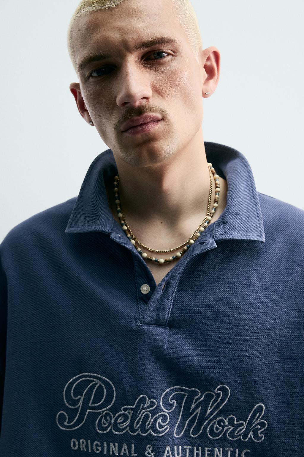 ПОЛО СВОБОДНОГО КРОЯ С ВЫШИВКОЙ