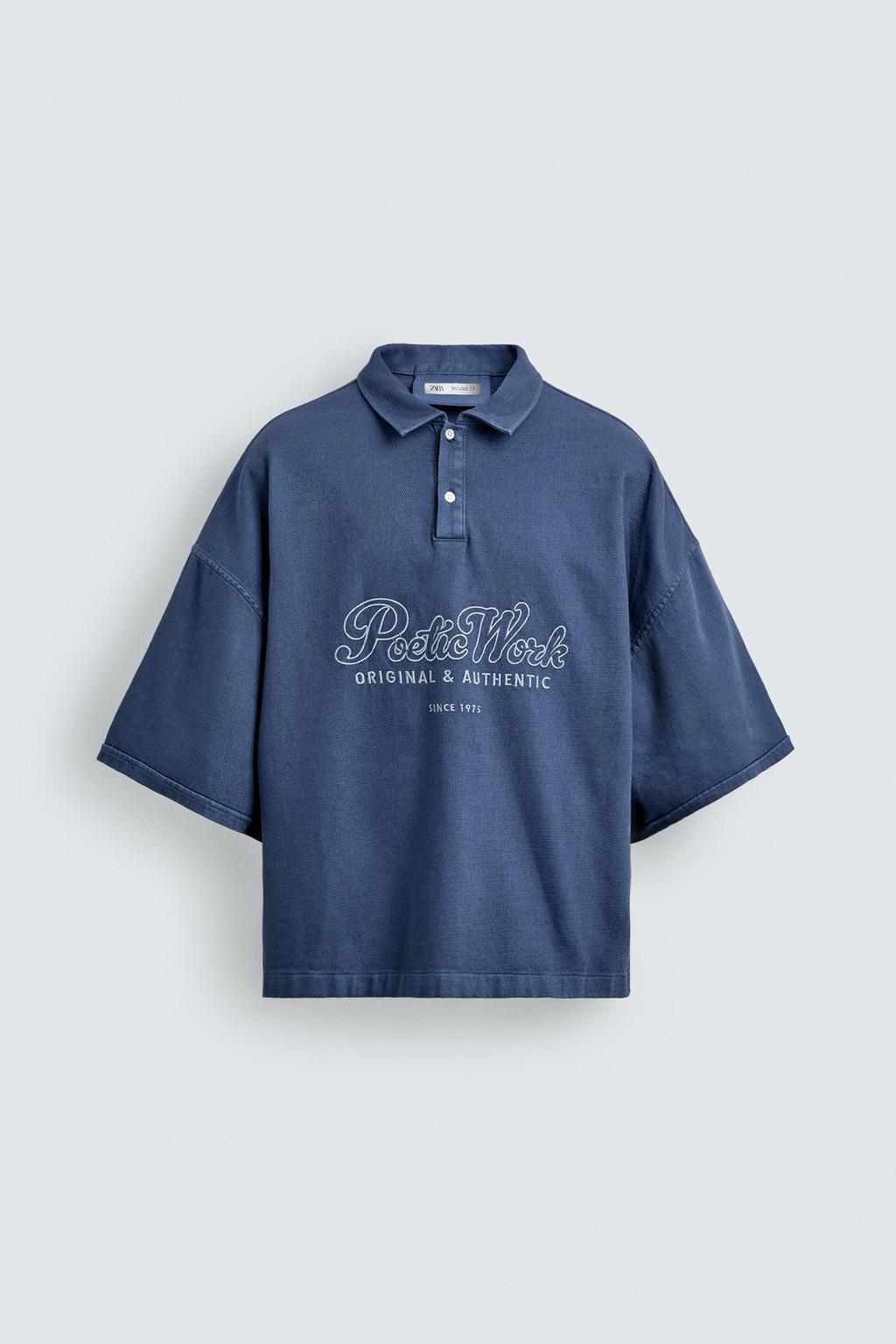 ПОЛО СВОБОДНОГО КРОЯ С ВЫШИВКОЙ