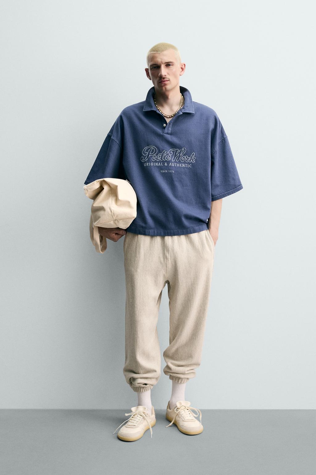 ПОЛО СВОБОДНОГО КРОЯ С ВЫШИВКОЙ