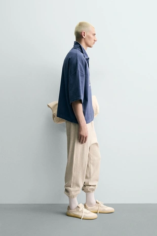 Поло свободного кроя с вышивкой- Заказать в России