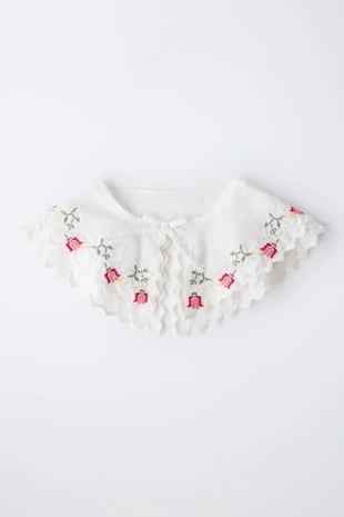 Воротник из поплина с вышивкой крестиком- Заказать в России