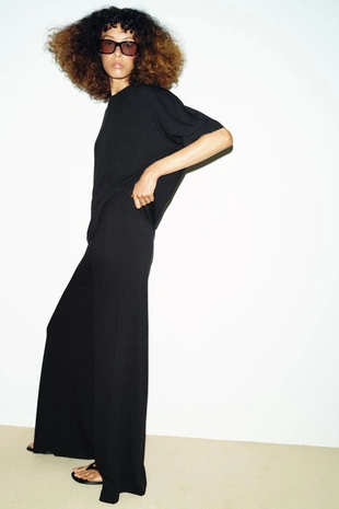 Струящиеся брюки-палаццо- Заказать в России