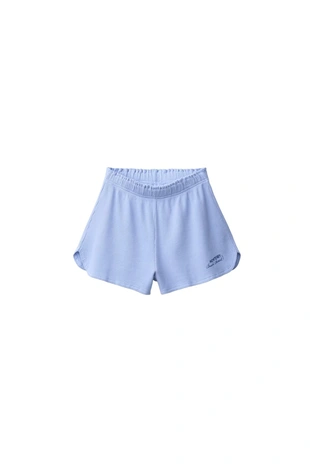 Вафельные шорты с надписью