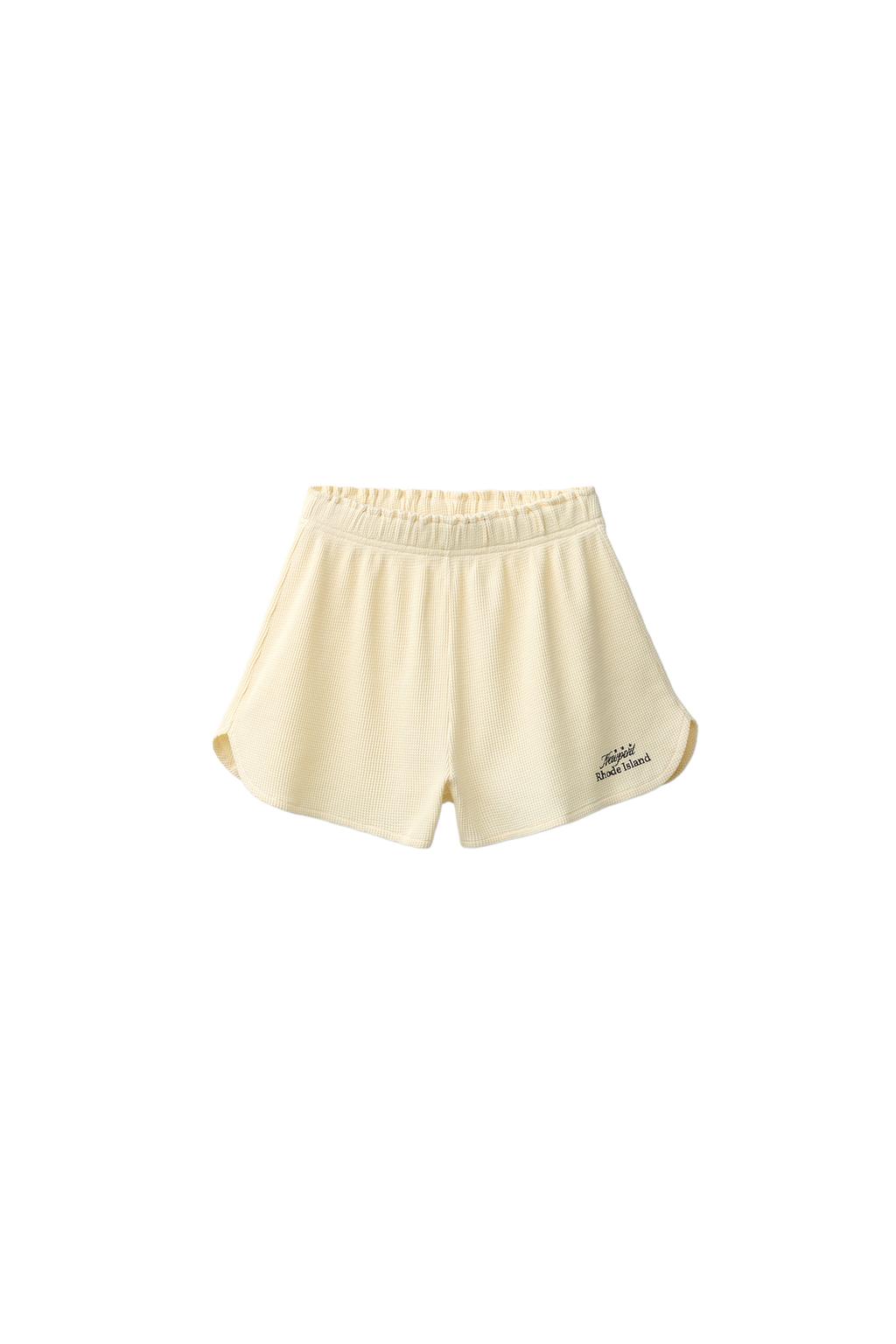 ШОРТЫ ВАФЕЛЬНЫЕ С НАДПИСЬЮ