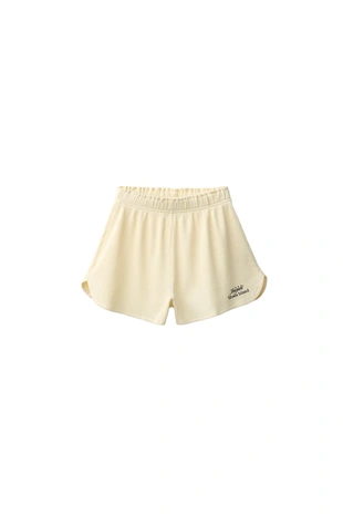 Шорты вафельные с надписью