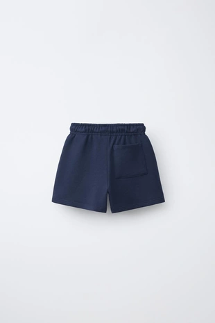 Шорты-бермуды базовые с текстовым принтом