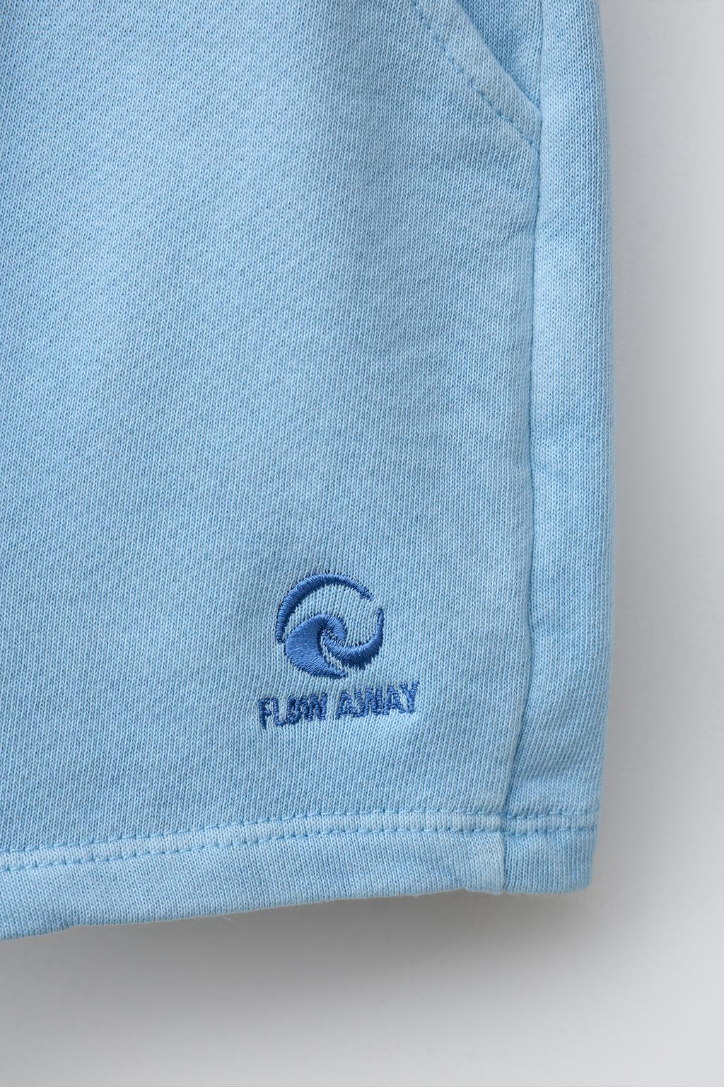 ШОРТЫ ИЗ МЯГКОЙ ТКАНИ С ОКРАШИВАНИЕМ И ВЫШИВКОЙ