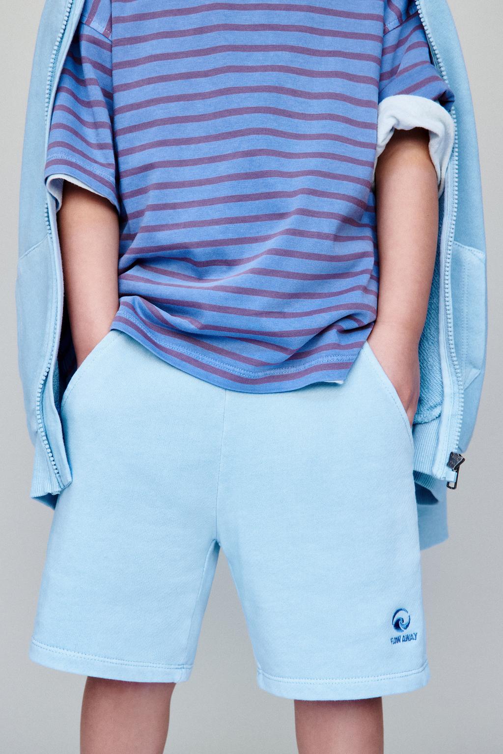 ШОРТЫ ИЗ МЯГКОЙ ТКАНИ С ОКРАШИВАНИЕМ И ВЫШИВКОЙ