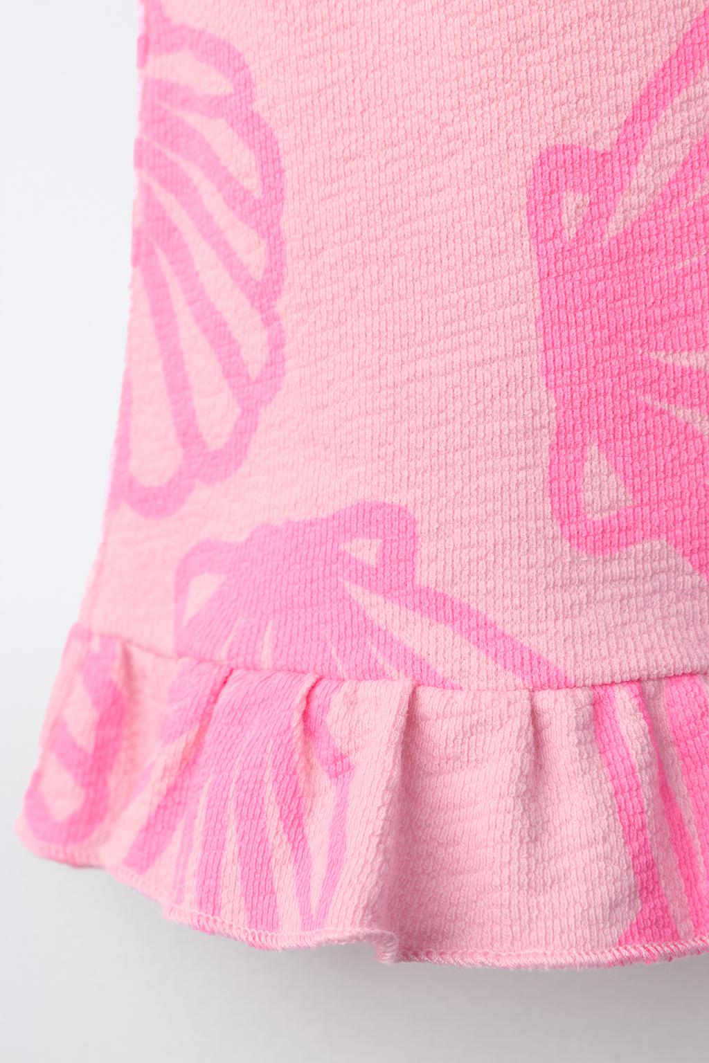 ФУТБОЛКА С УЗЕЛКАМИ И ФЛУОРЕСЦЕНТНЫМИ РАКОВИНАМИ