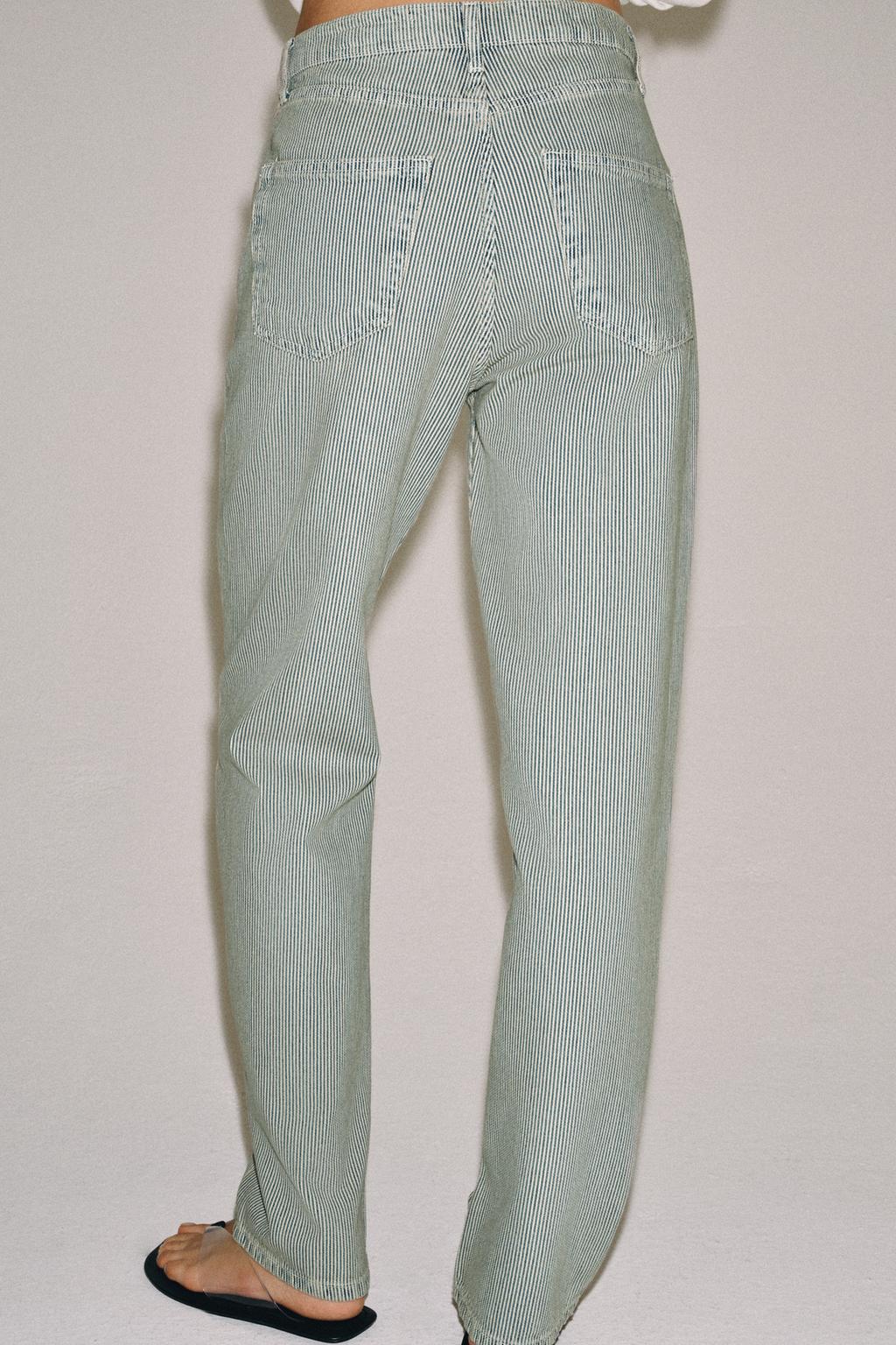 ДЖИНСЫ ZW COLLECTION ПРЯМОГО КРОЯ В ПОЛОСКУ С НИЗКОЙ ПОСАДКОЙ