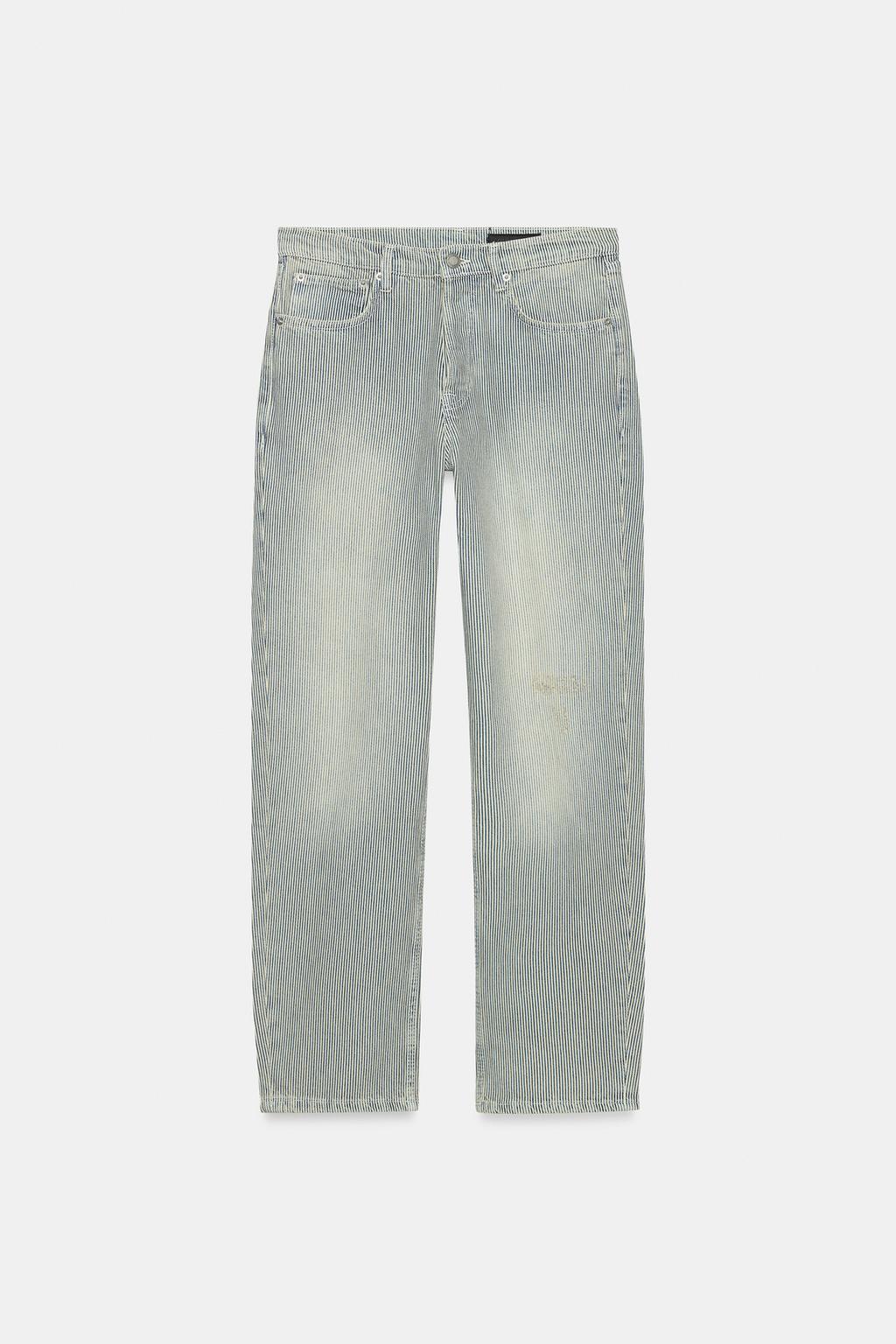 ДЖИНСЫ ZW COLLECTION ПРЯМОГО КРОЯ В ПОЛОСКУ С НИЗКОЙ ПОСАДКОЙ