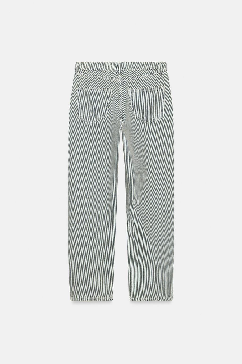 ДЖИНСЫ ZW COLLECTION ПРЯМОГО КРОЯ В ПОЛОСКУ С НИЗКОЙ ПОСАДКОЙ