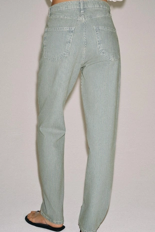 Джинсы коллекция Zara «Zw» прямого кроя в полоску с низкой посадкой- Заказать в России