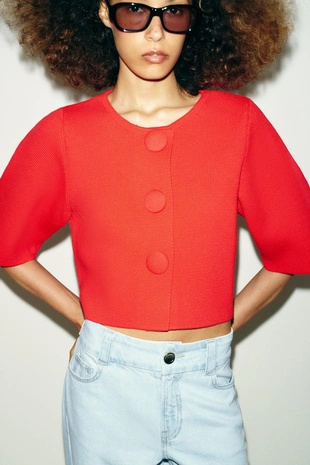 Короткий кардиган- Заказать в России