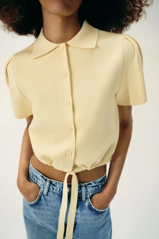 Кардиган с бантом- Заказать в России