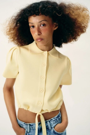 Кардиган с бантом- Заказать в России