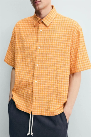 Рубашка  в клетку- Заказать в России