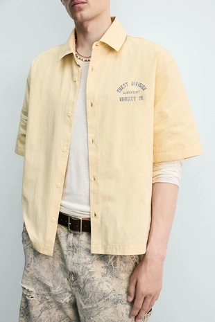 Рубашка  с принтом- Заказать в России