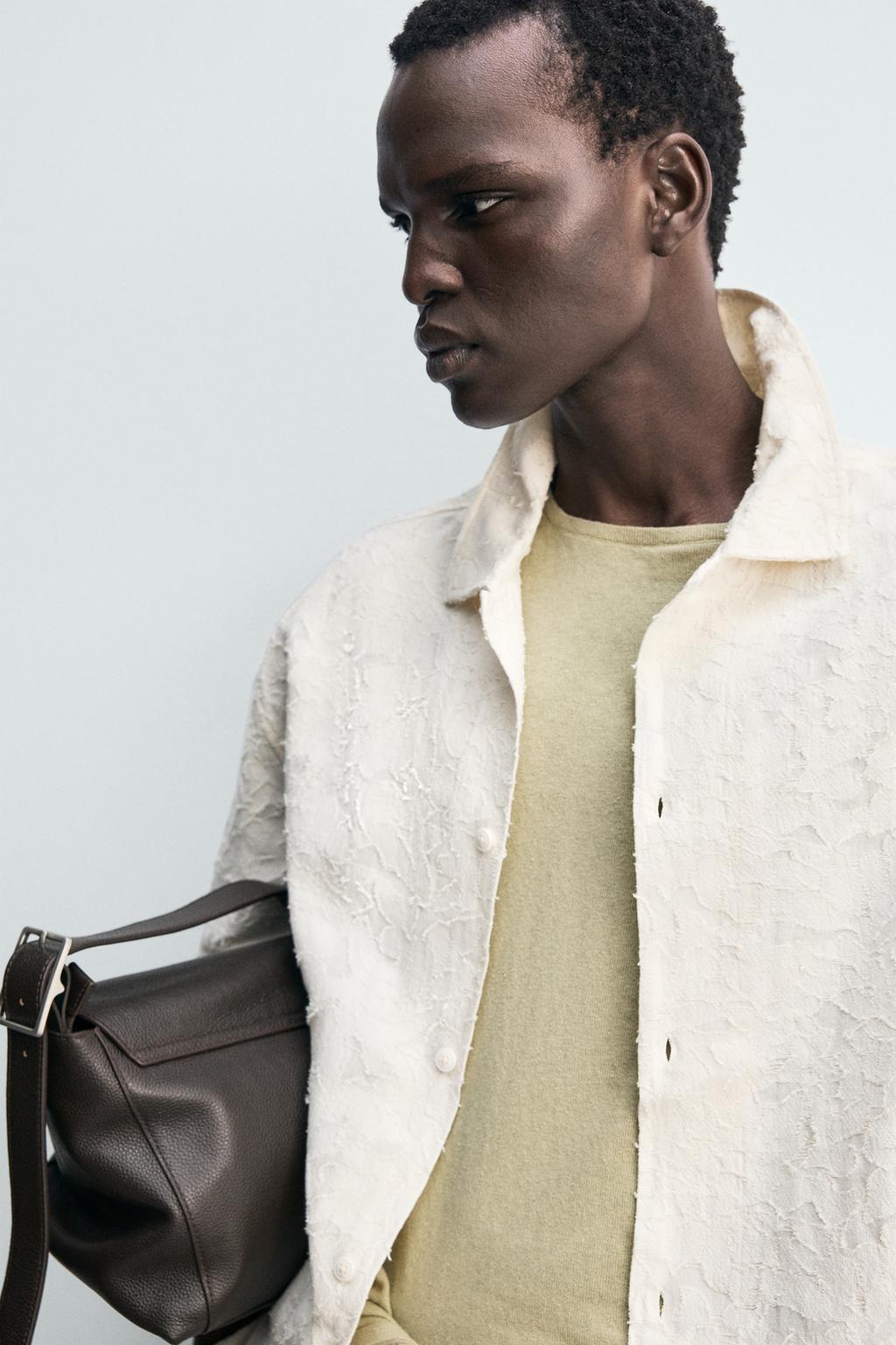 РУБАШКА ИЗ ФАКТУРНОЙ ТКАНИ JACQUARD