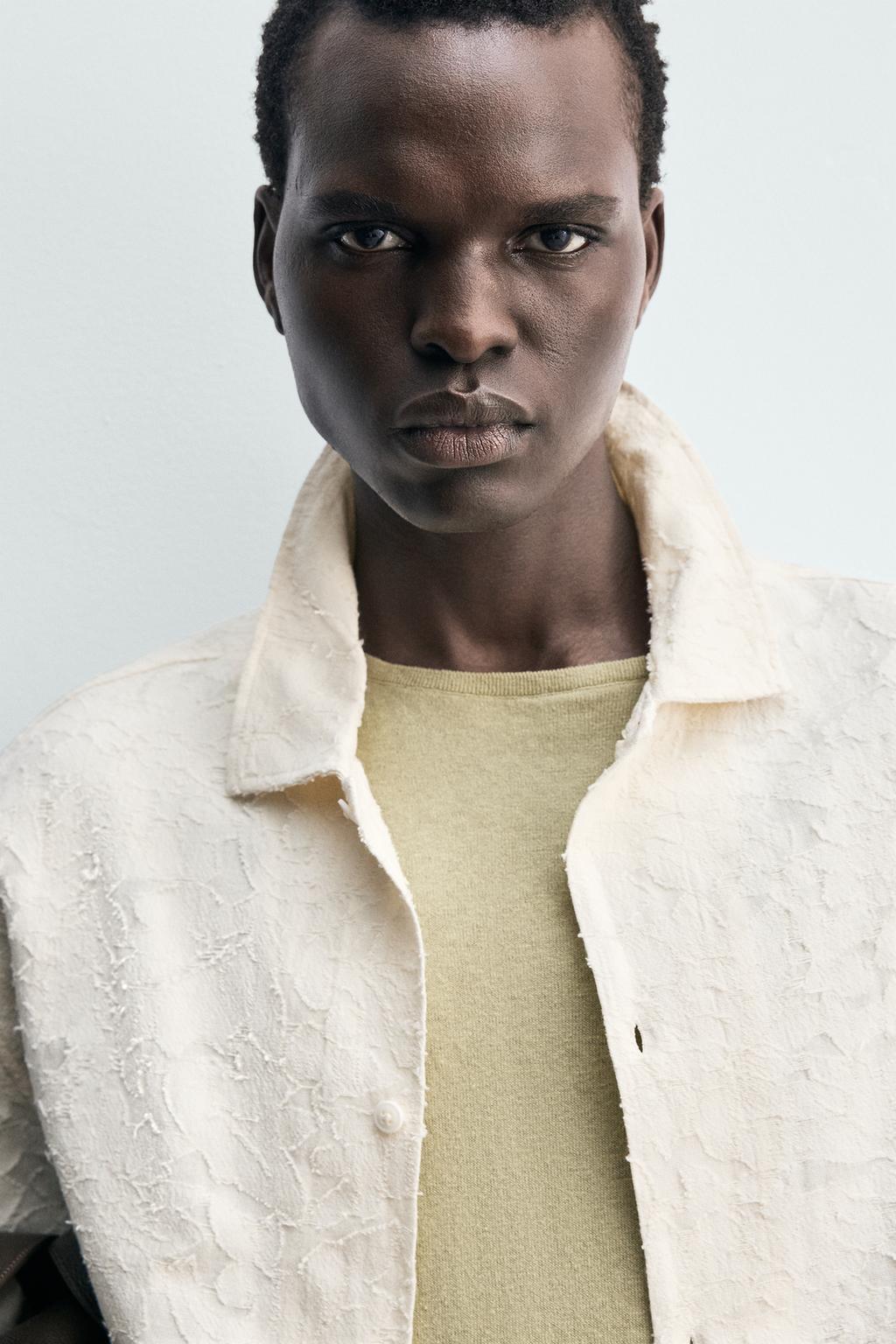 РУБАШКА ИЗ ФАКТУРНОЙ ТКАНИ JACQUARD