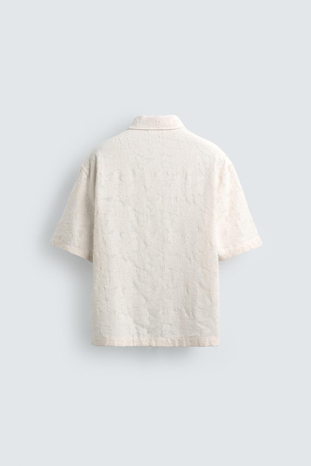 РУБАШКА ИЗ ФАКТУРНОЙ ТКАНИ JACQUARD