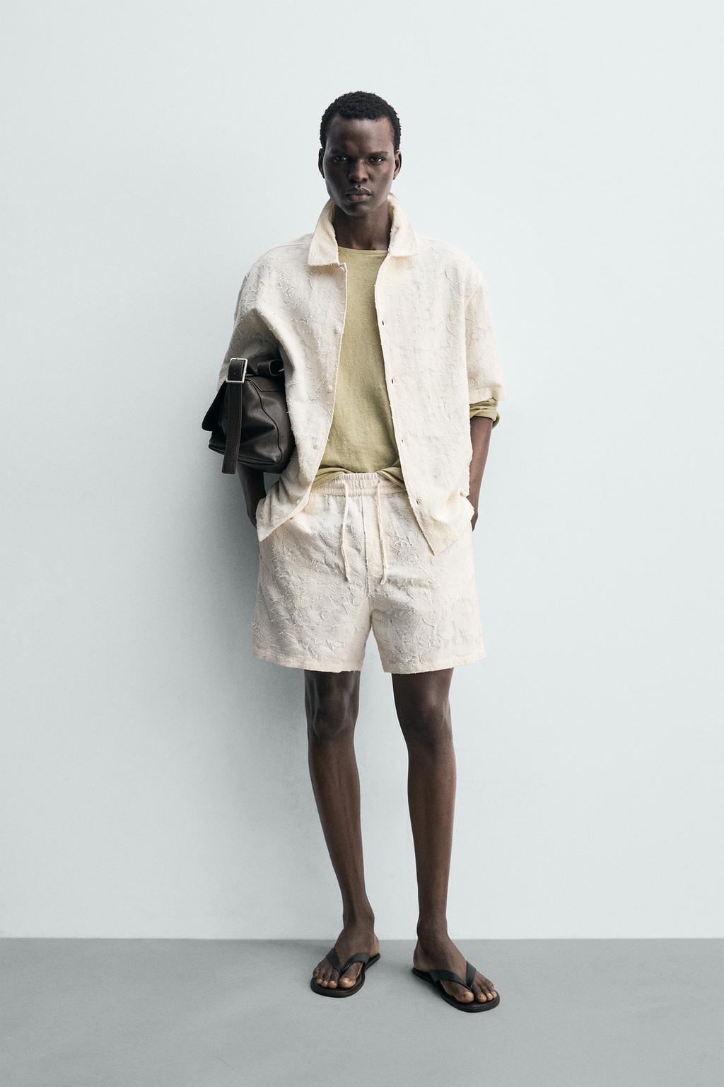 РУБАШКА ИЗ ФАКТУРНОЙ ТКАНИ JACQUARD