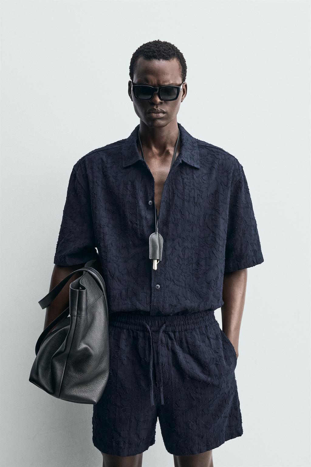 РУБАШКА JACQUARD С ТЕКСТУРОЙ