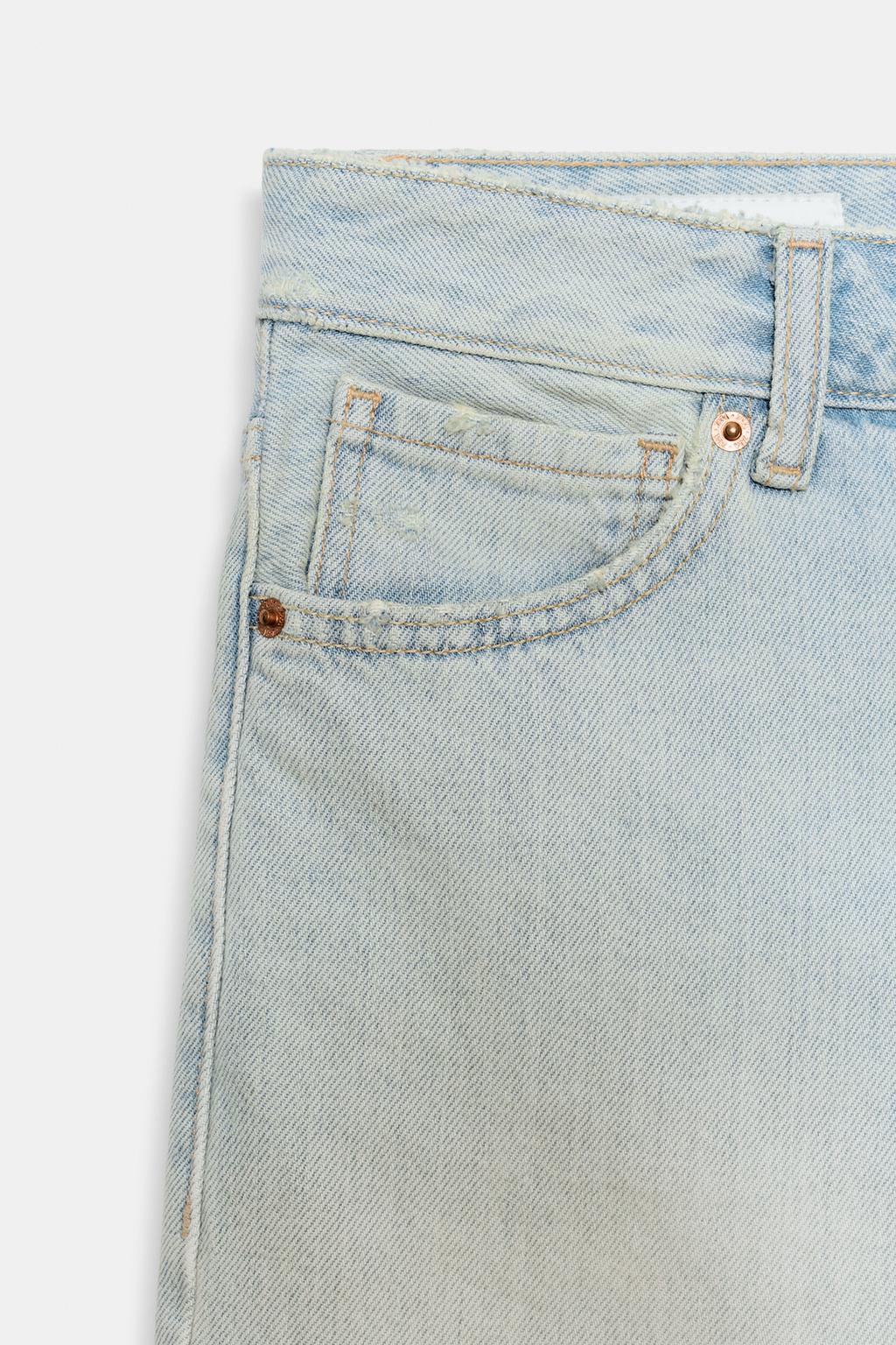 ДЖИНСОВЫЕ ШОРТЫ TRF СО СРЕДНЕЙ ПОСАДКОЙ