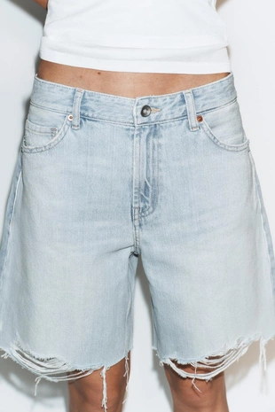 Джинсовые шорты Trf со средней посадкой