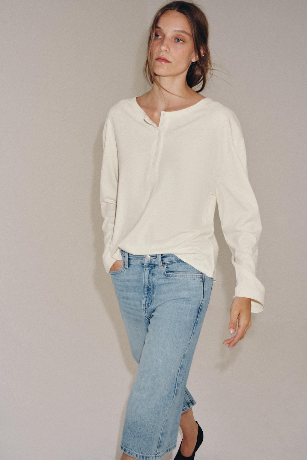 ДЖИНСОВЫЕ ШОРТЫ БЕРМУДЫ СО СРЕДНЕЙ ПОСАДКОЙ — ZW COLLECTION