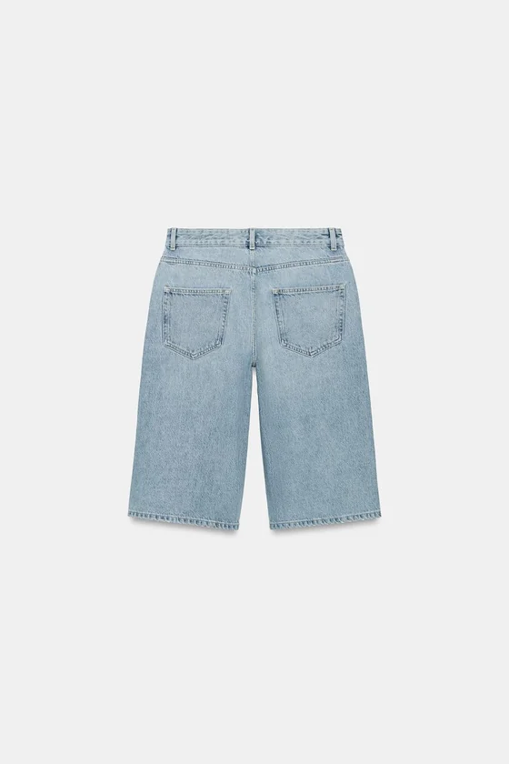 ДЖИНСОВЫЕ ШОРТЫ БЕРМУДЫ СО СРЕДНЕЙ ПОСАДКОЙ — коллекция Zara «ZW»