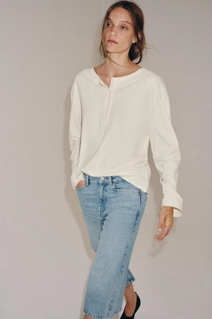 Джинсовые шорты бермуды со средней посадкой — Zw Collection