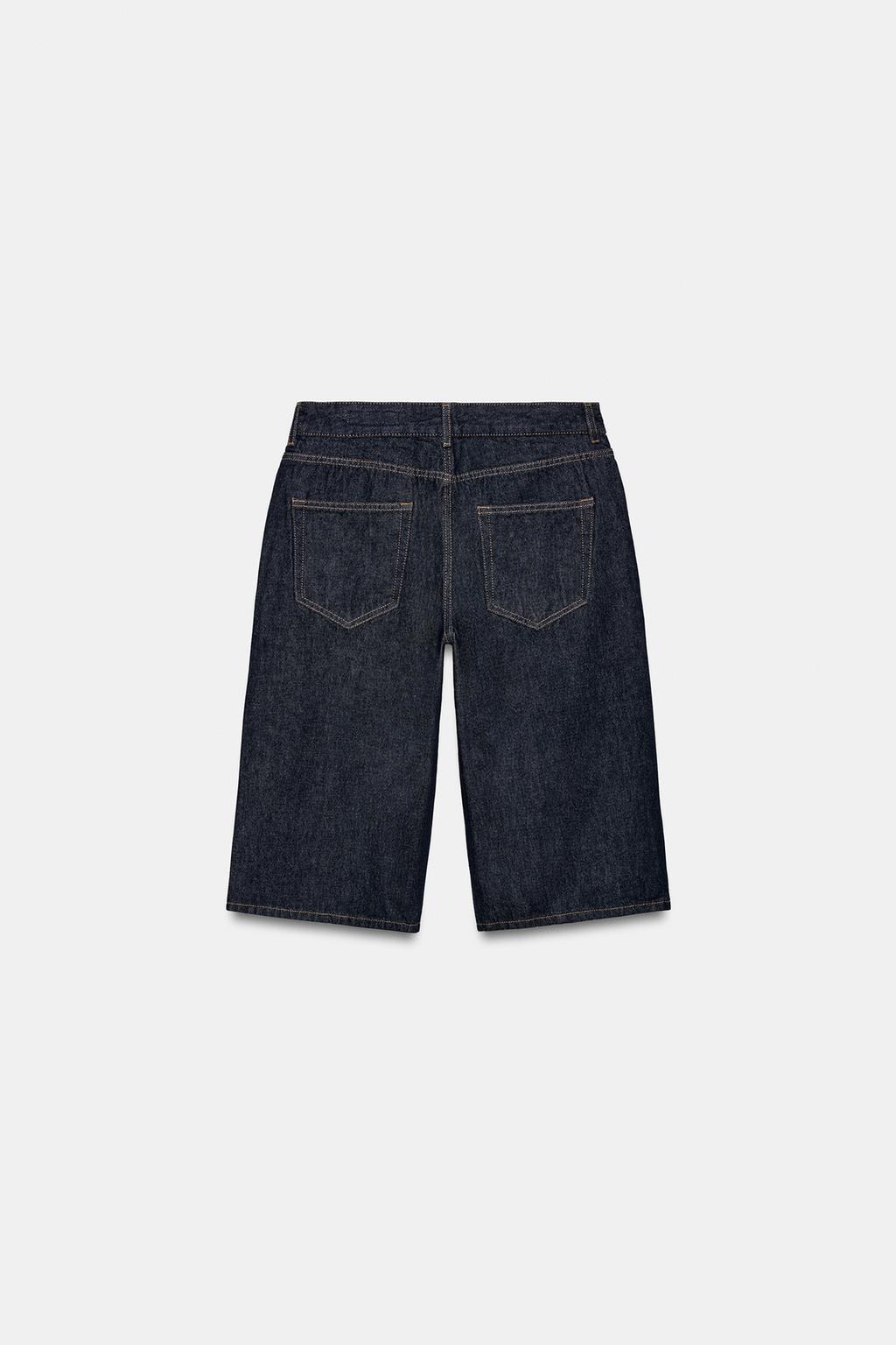 ДЖИНСОВЫЕ ШОРТЫ БЕРМУДЫ СО СРЕДНЕЙ ПОСАДКОЙ — ZW COLLECTION