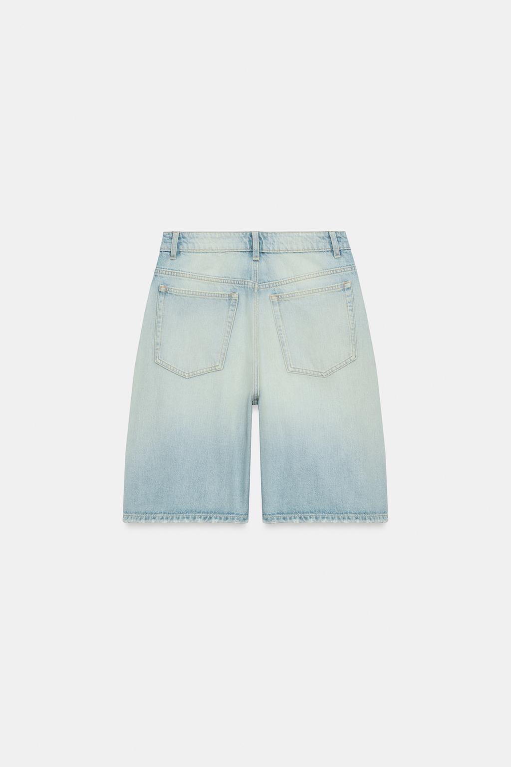 ДЖИНСОВЫЕ ШОРТЫ BAGGY TRF СО СРЕДНЕЙ ПОСАДКОЙ