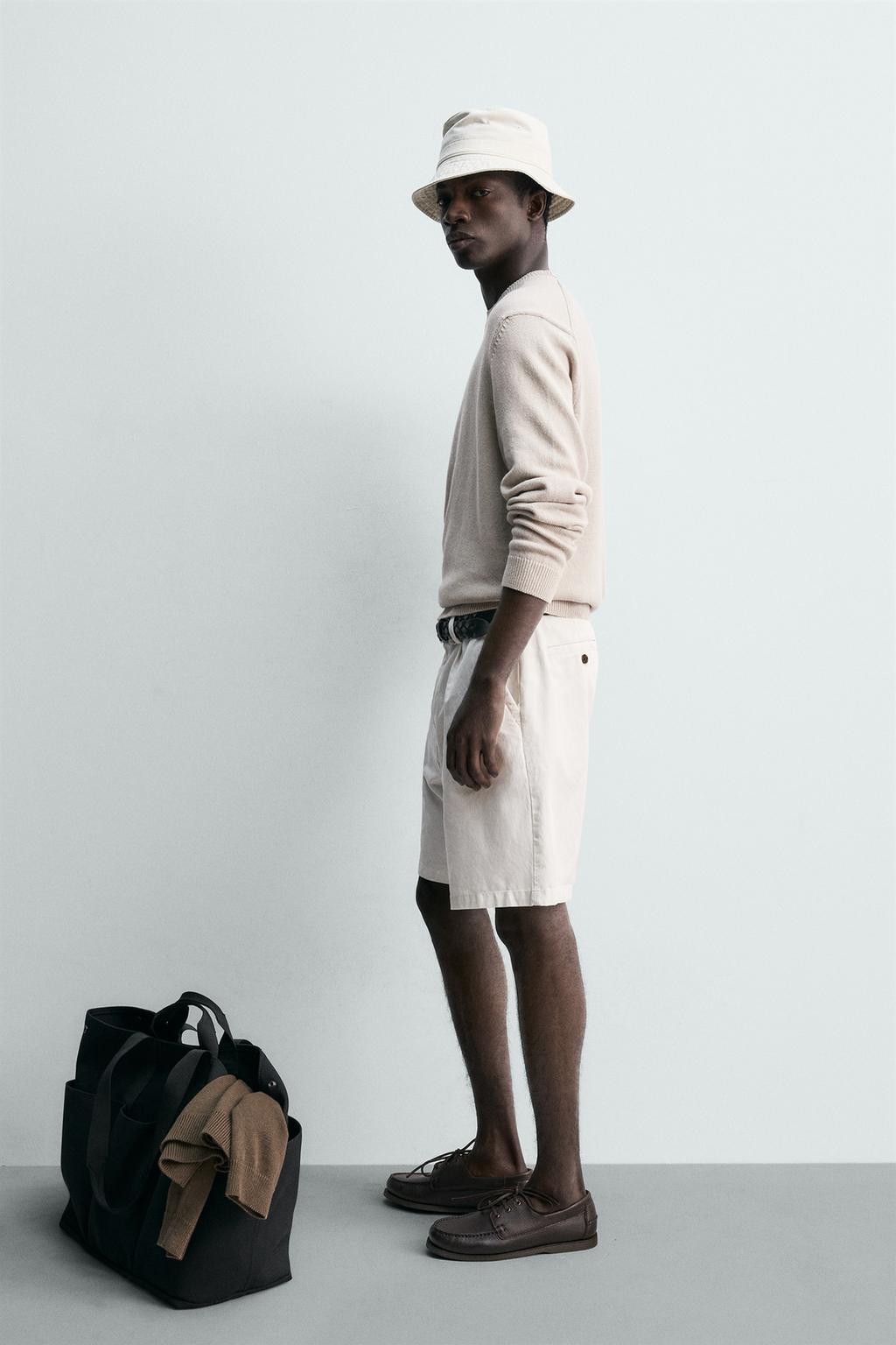 ШОРТЫ стандартной посадки СО СКЛАДКАМИ