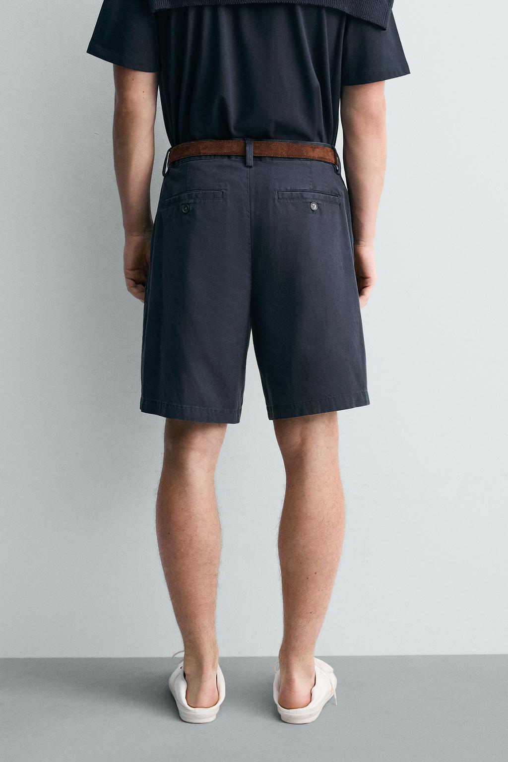 ШОРТЫ стандартной посадки СО СКЛАДКАМИ