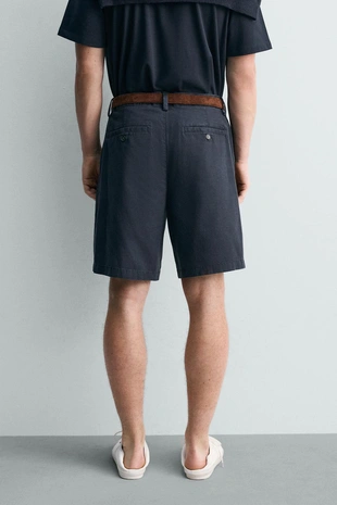 Шорты стандартной посадки со складками