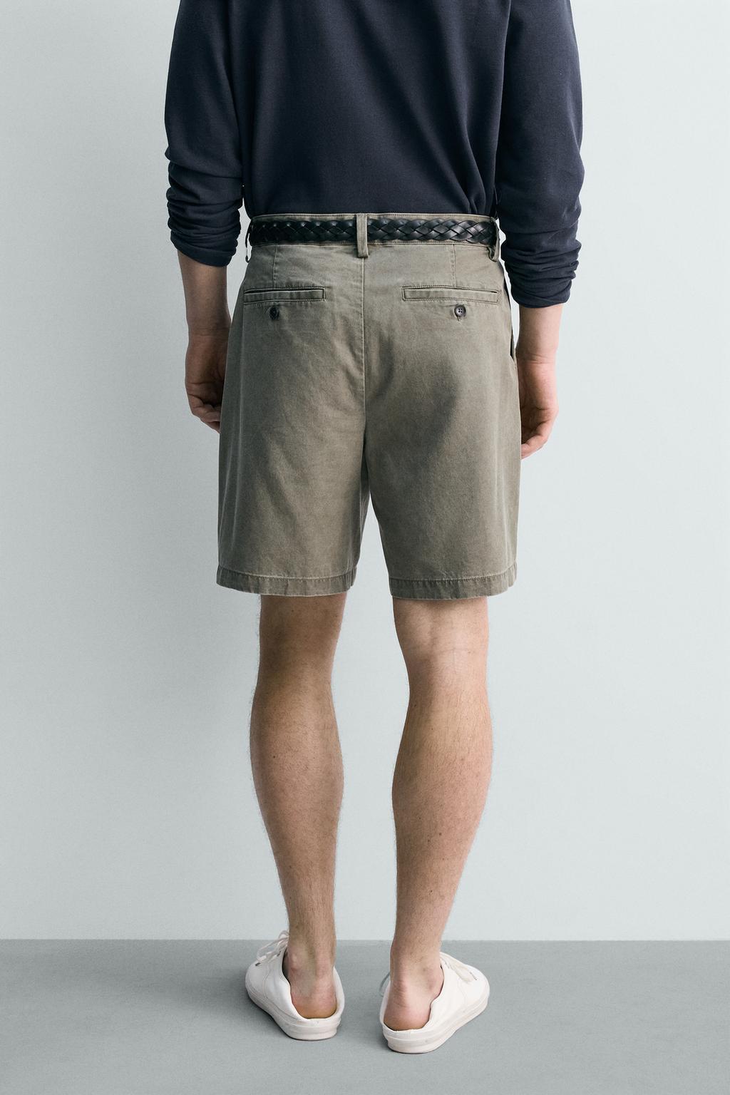 ШОРТЫ стандартной посадки СО СКЛАДКАМИ