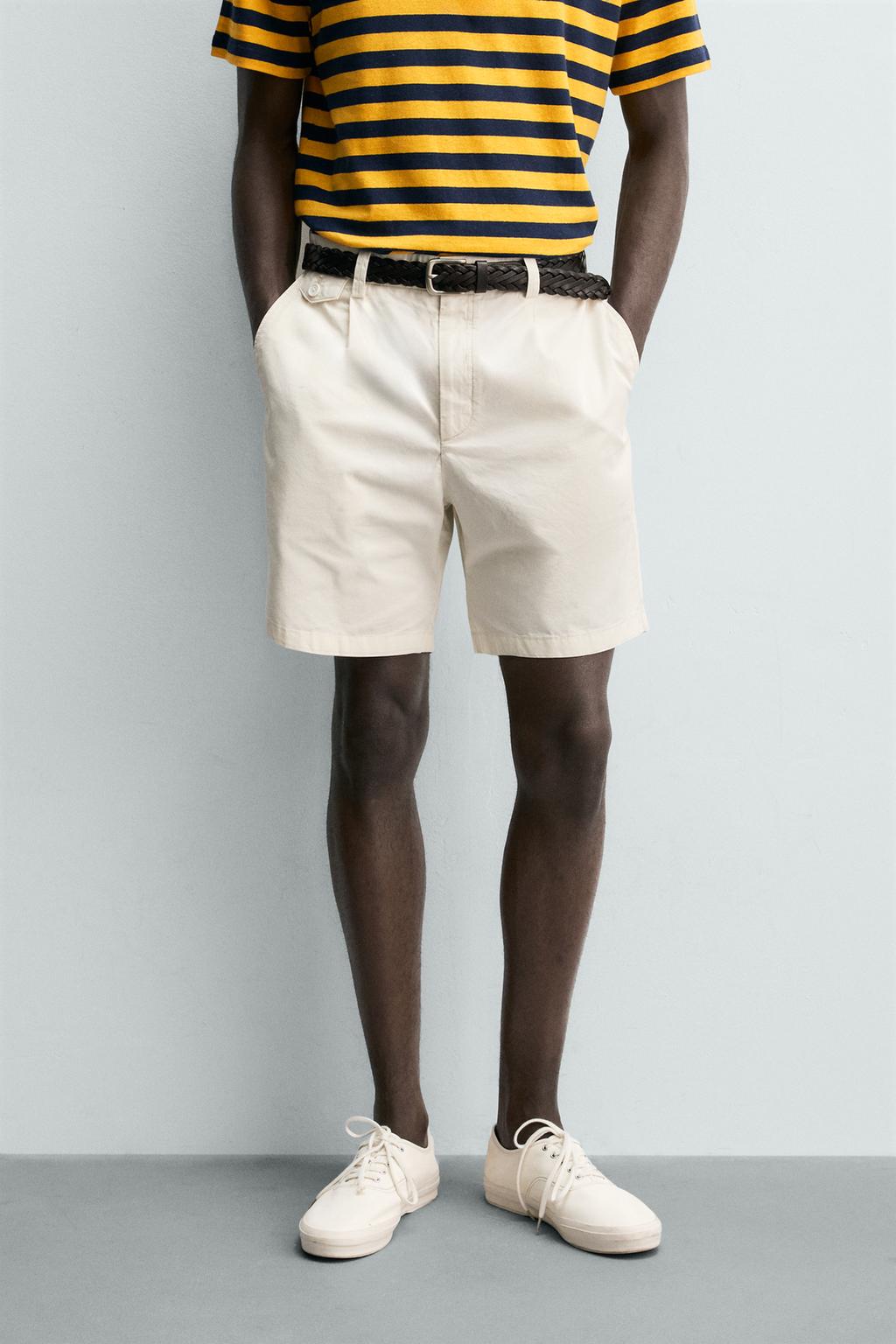 ШОРТЫ стандартной посадки СО СКЛАДКАМИ