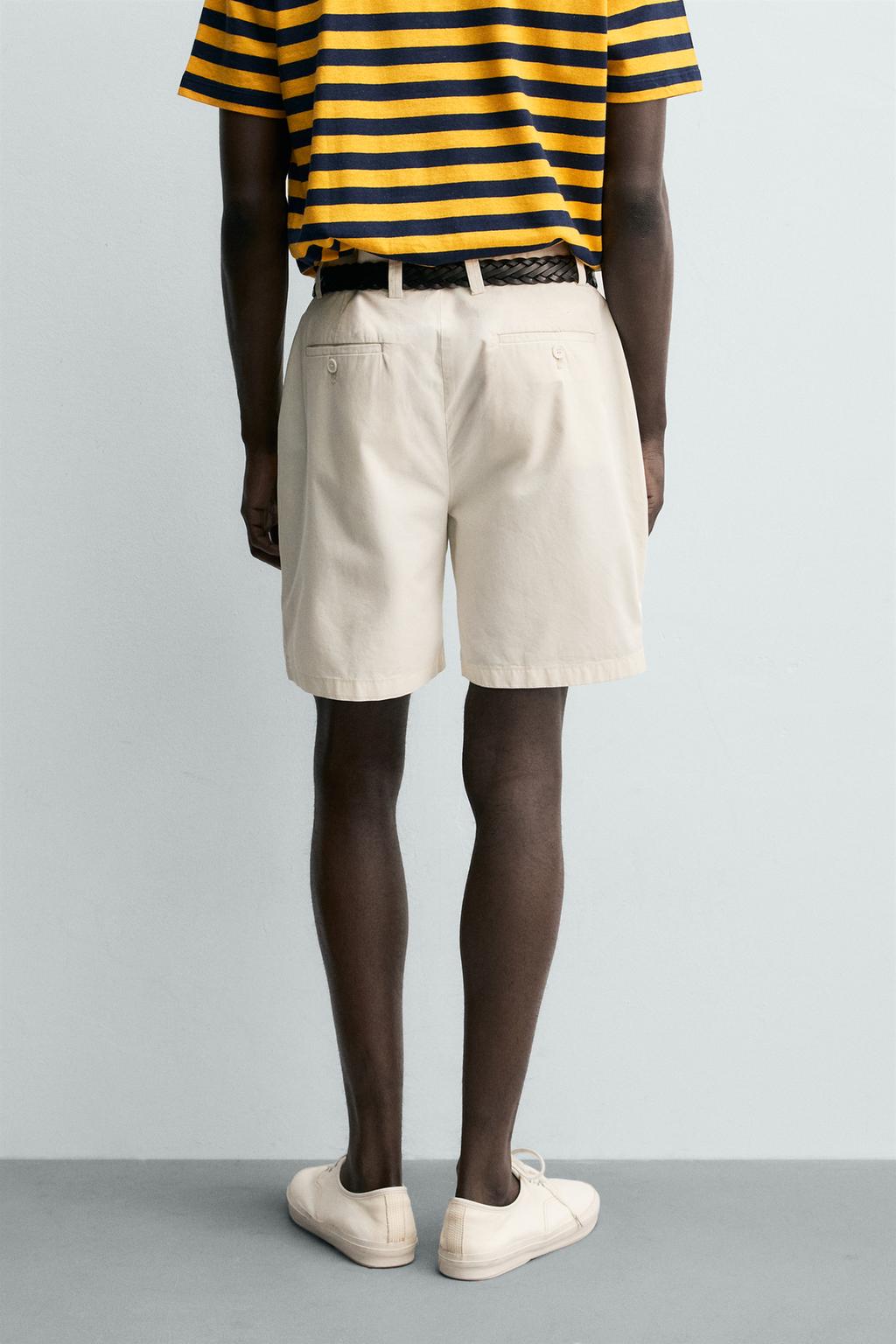 ШОРТЫ стандартной посадки СО СКЛАДКАМИ