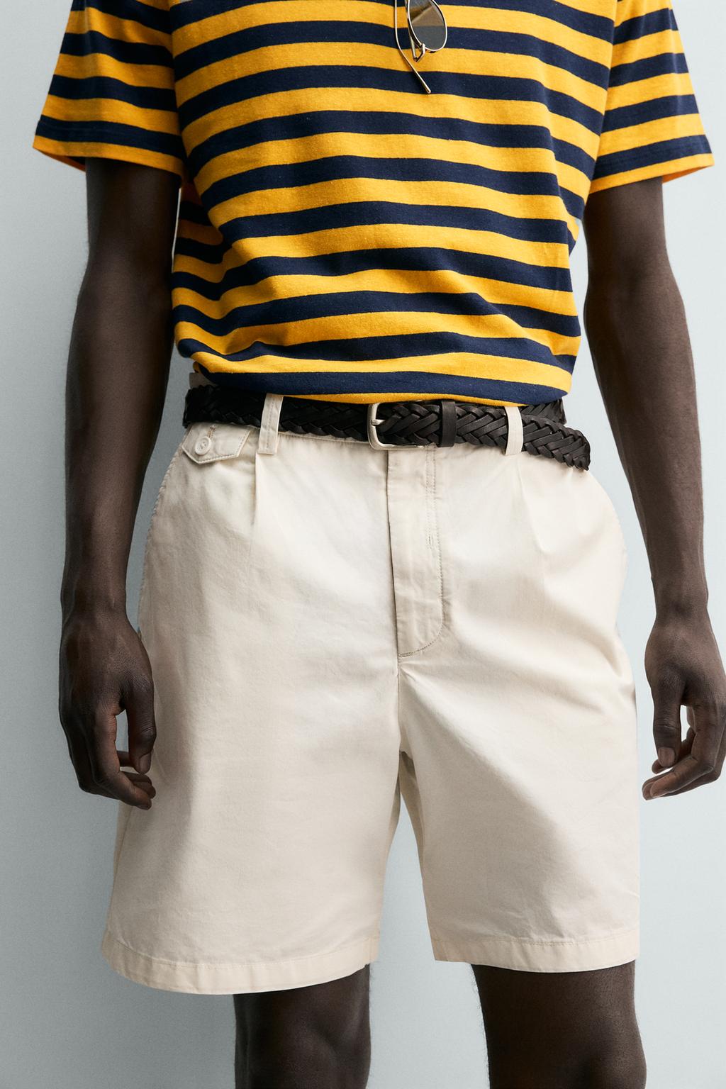 ШОРТЫ стандартной посадки СО СКЛАДКАМИ