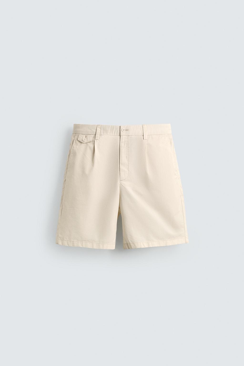 ШОРТЫ стандартной посадки СО СКЛАДКАМИ