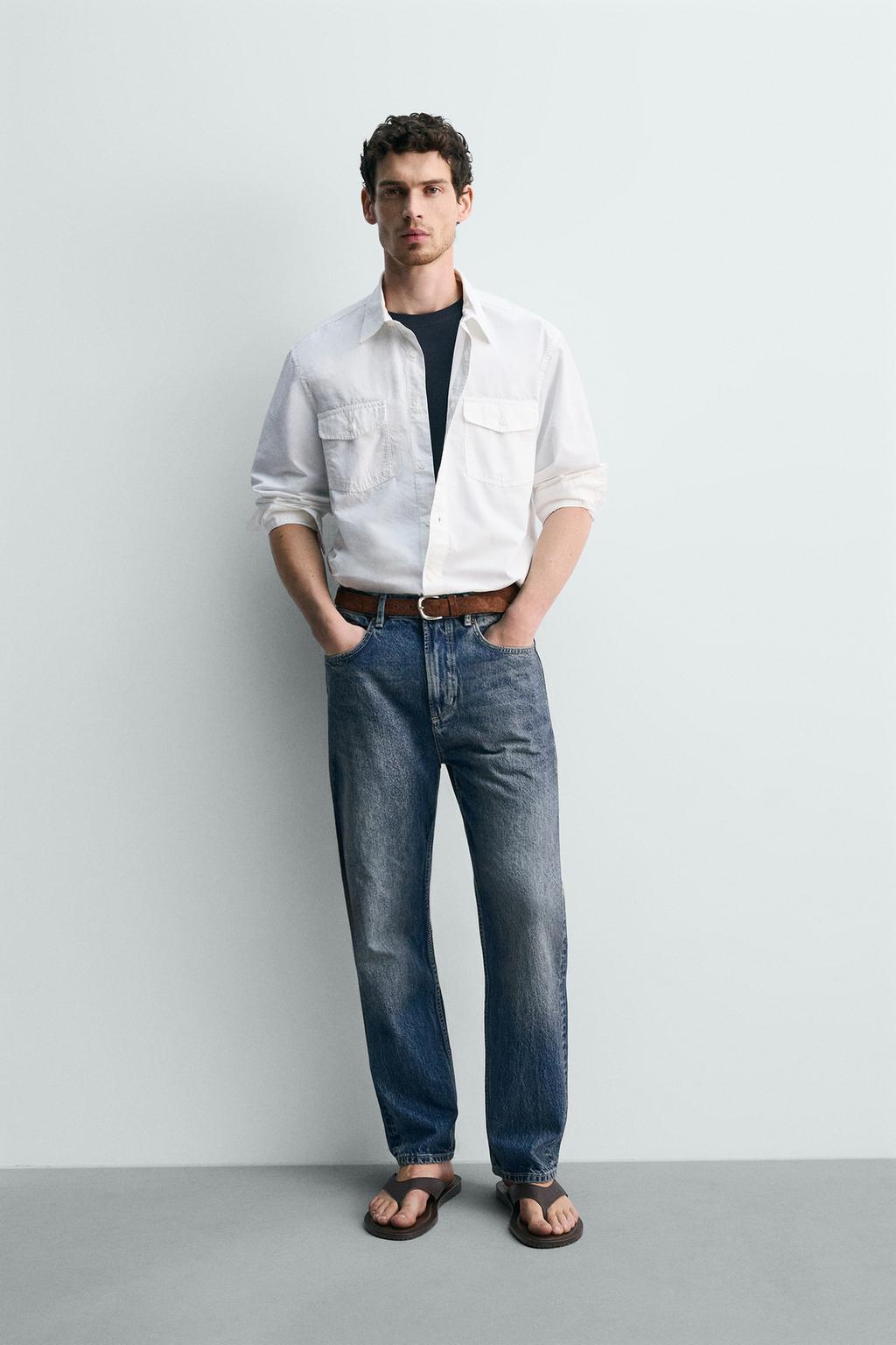 РУБАШКА ИЗ ХЛОПКА И ЛИОЦЕЛЛА С КАРМАНАМИ