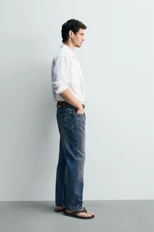 Рубашка из хлопка и лиоцелла с карманами