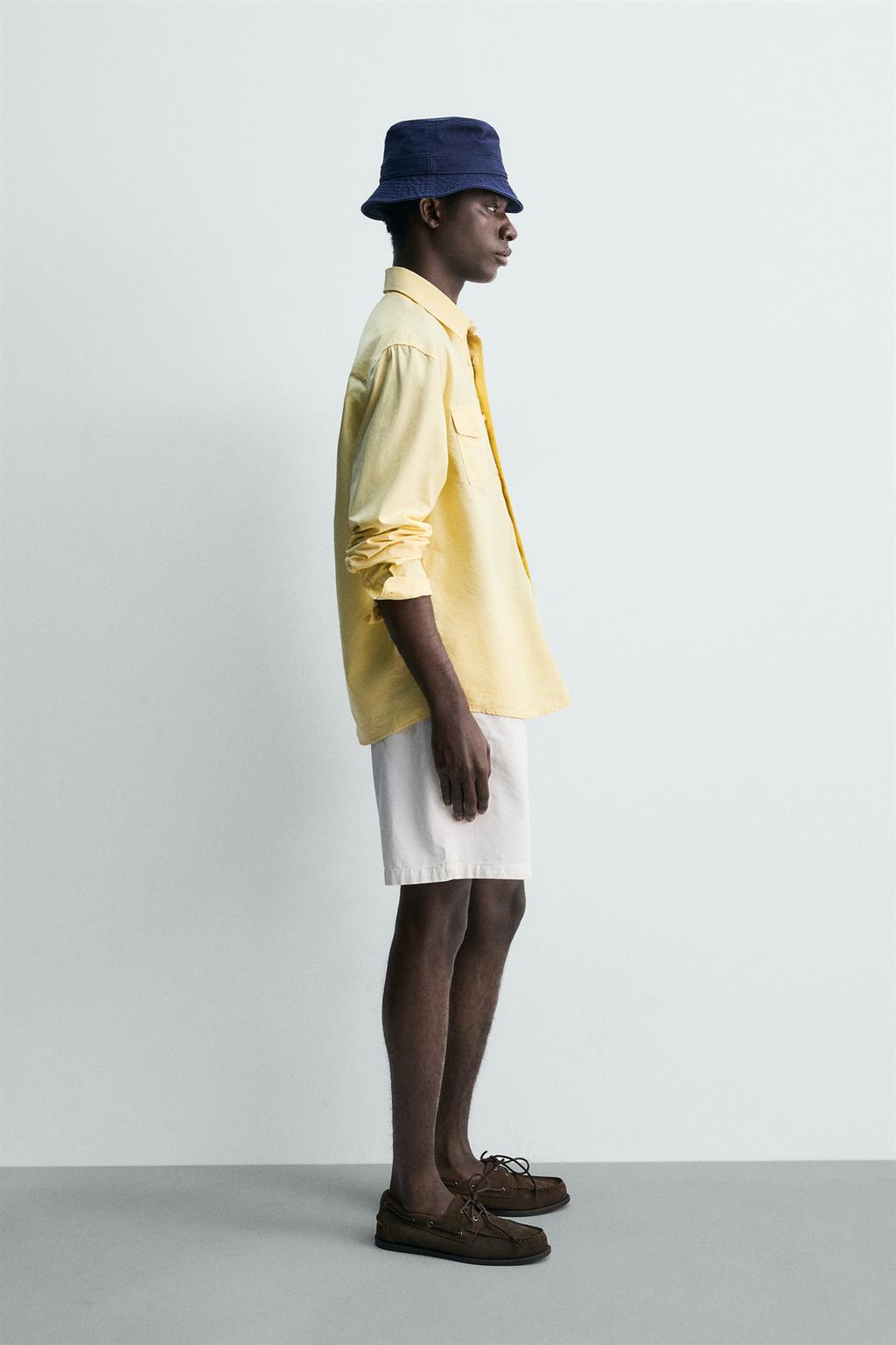 РУБАШКА ИЗ ХЛОПКА И ЛИОЦЕЛЛА С КАРМАНАМИ