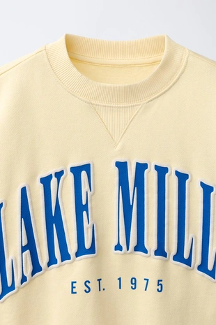 Толстовка с рельефной надписью- Заказать в России