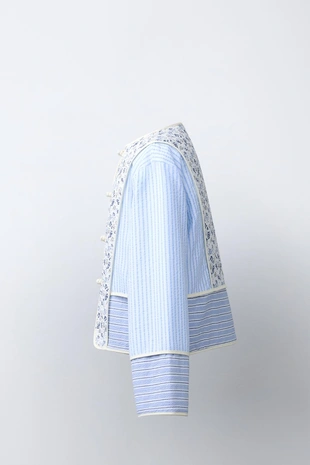 Куртка стеганая в стиле пэчворк- Заказать в России