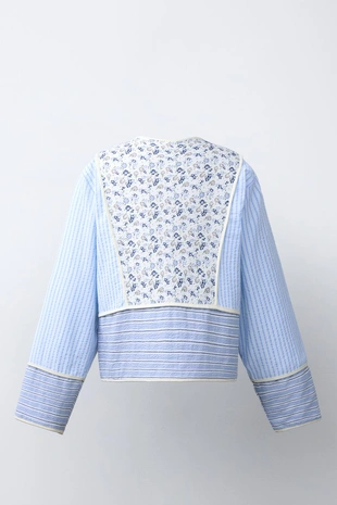 Куртка стеганая в стиле пэчворк- Заказать в России