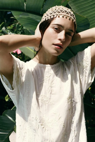 Платье с вышивкой и бусинами — лимитированная серия- Заказать в России